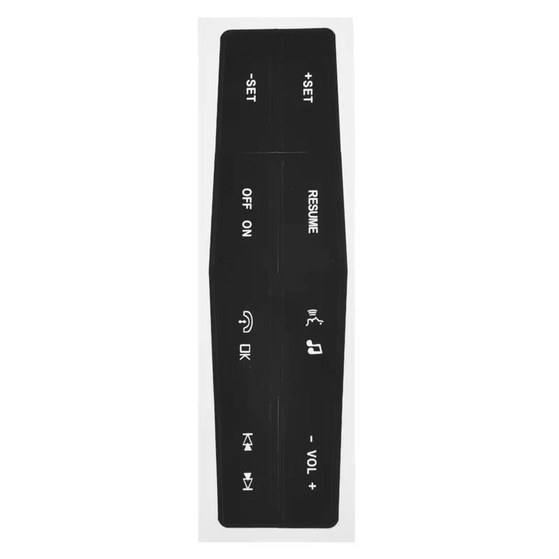 EQAUHYB Auto Knopf Aufkleber Kompatibel Mit Ford Für Mustang 2010 2011 2012 Reparaturaufkleber Für Lenkrad-Bedientasten Auto-Lenkradschalter-Bedienteile von EQAUHYB