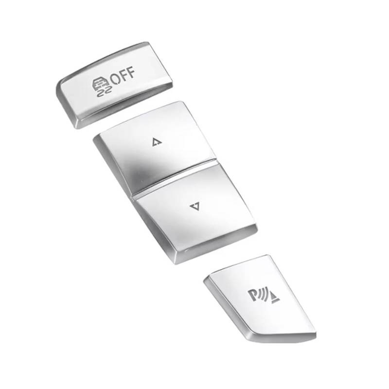 EQAUHYB Auto Knopf Aufkleber Kompatibel Mit Für 7er F01 F02 F03 F04 2009 2010 2011 2012 2013 2014 ABS Chrom Auto Gang Seitenknopf Schalter Abdeckung Aufkleber von EQAUHYB