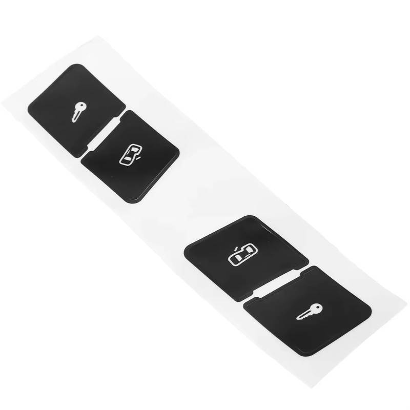 EQAUHYB Auto Knopf Aufkleber Kompatibel Mit Für A3L Auto Türschloss Control Schalter Taste Reparatur Aufkleber Decals Feste Hässliche von EQAUHYB
