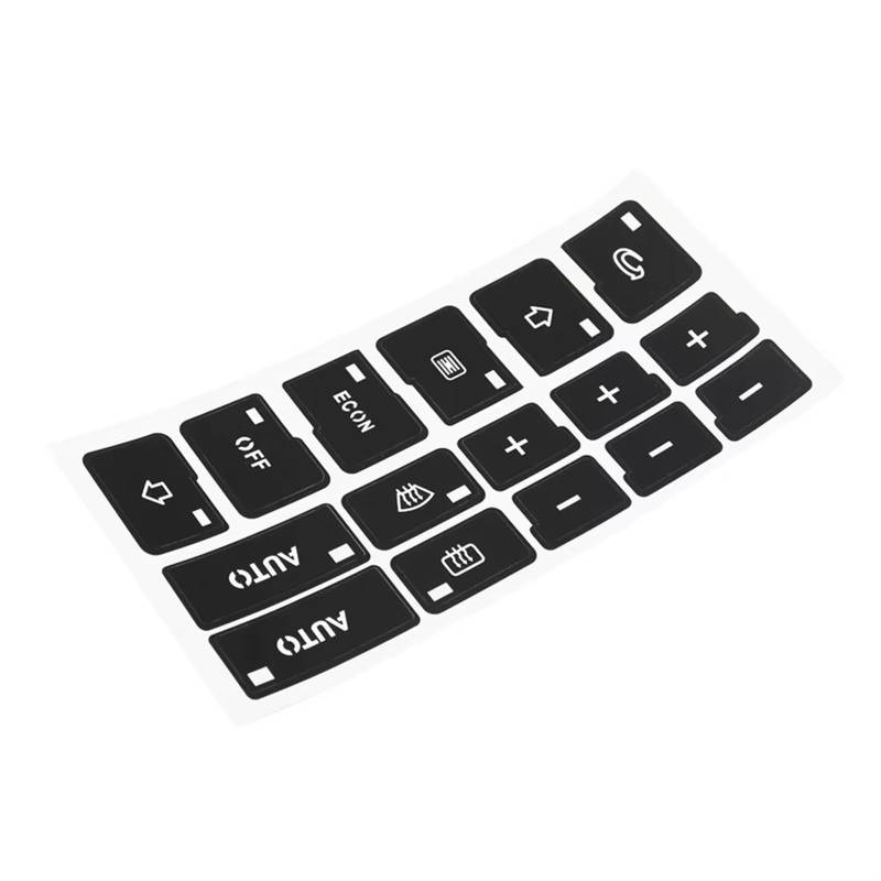 EQAUHYB Auto Knopf Aufkleber Kompatibel Mit Für A4 B6 B7 2000 2001 2002 2003 2004 Autoaufkleber Armaturenbrett-Knopfaufkleber PVC Auto A/C-Knopfaufkleber Kompatibel von EQAUHYB