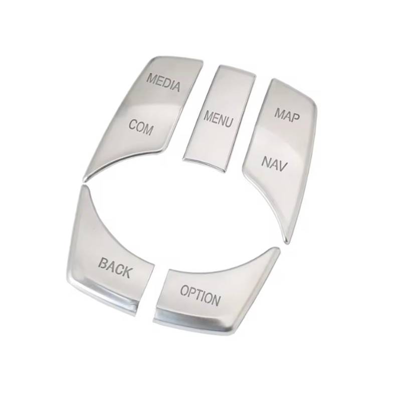 EQAUHYB Auto Knopf Aufkleber Kompatibel Mit Für Neu Für 5 X3 G30 G38 G01 2018-2022 Auto Multimedia-Taste Schalter Rahmenabdeckung Verkleidung Auto-Innenaufkleber von EQAUHYB