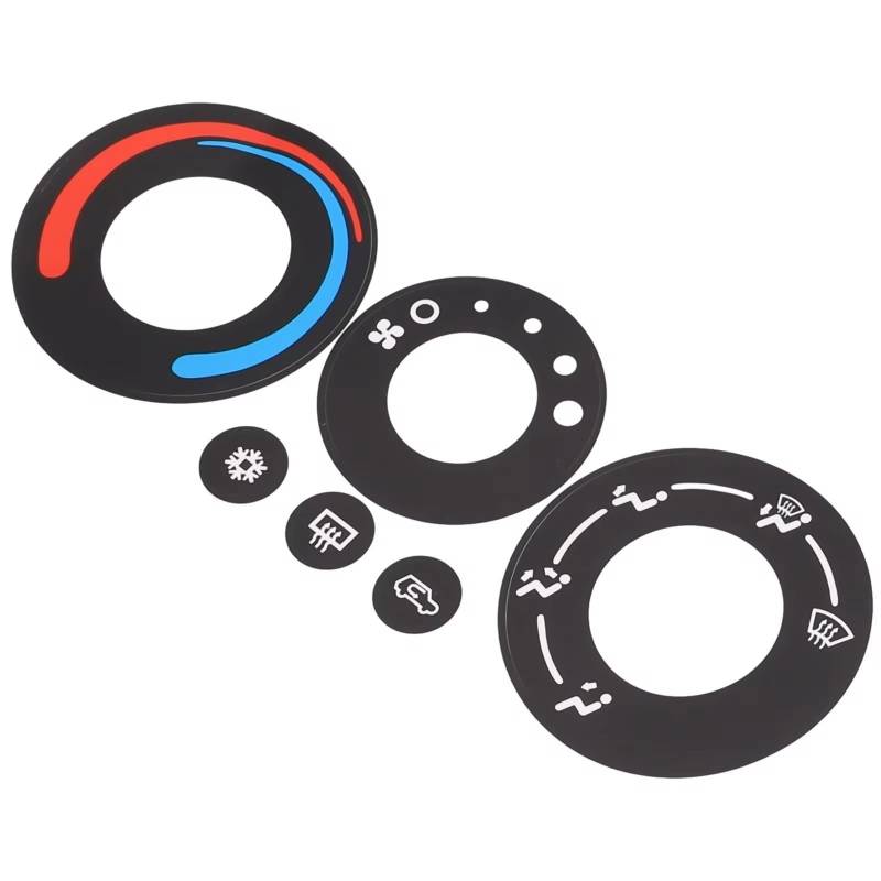 EQAUHYB Auto Knopf Aufkleber Kompatibel Mit Pontiac Für Torrent 2005–2006 A/C Klimasteuerung Reparatur Knopf Aufkleber Aufkleber Auto Klimaanlage Steuerung von EQAUHYB