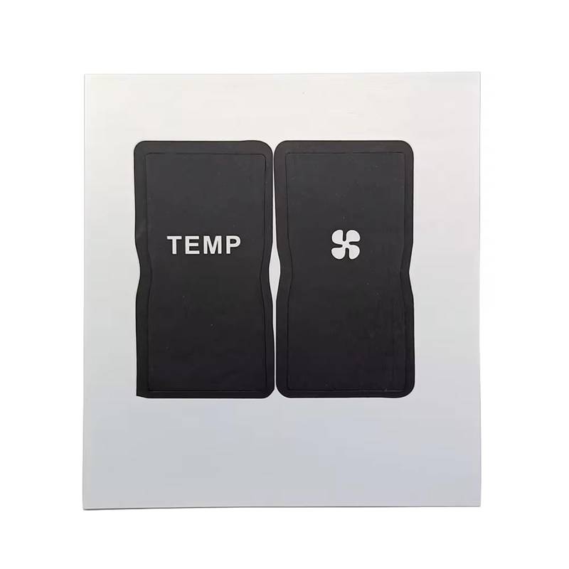 EQAUHYB Auto Knopf Aufkleber Kompatibel Mit Porsche Für 911 2004 2007 Auto-Klimaanlage Klima AC Schalter Knopf Reparatursatz Aufkleber Aufkleber Fix Verblasst Hässlich von EQAUHYB