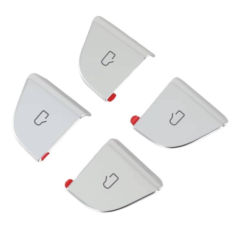 EQAUHYB Auto Knopf Aufkleber Kompatibel Mit Tesla Für Modell 3 Für Highland 2024. Dekorative Paneele, Türknopfaufkleber, Türknopfverkleidung, 4 Stück/Set von EQAUHYB