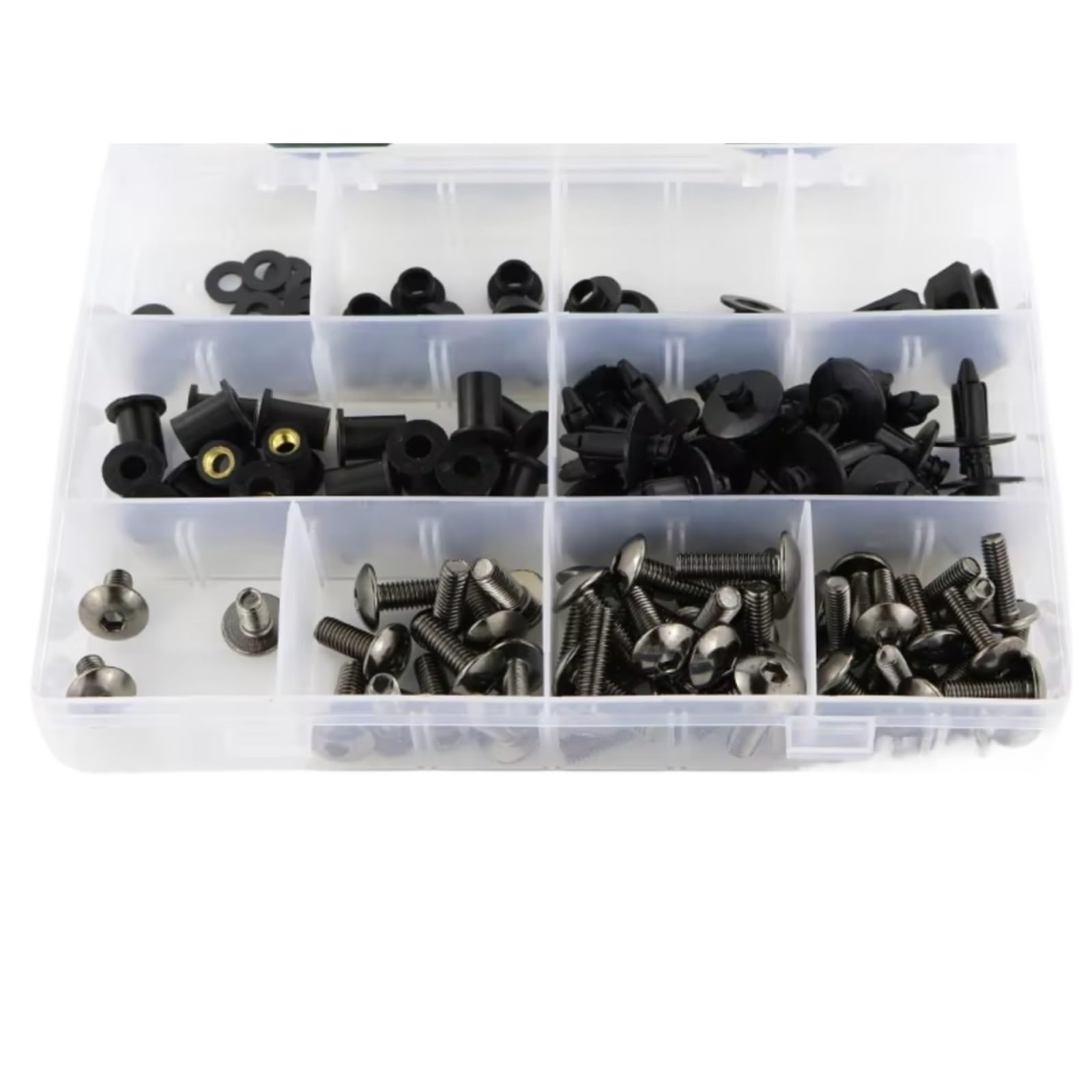 EQAUHYB Motorrad Schraubensatz Kompatibel Mit CBR1000RR 2004 2005 Motorrad-Verkleidungsschrauben-Set, Clips, Schrauben, Unterlegscheiben, Befestigungsschrauben Und Muttern(Titanium) von EQAUHYB