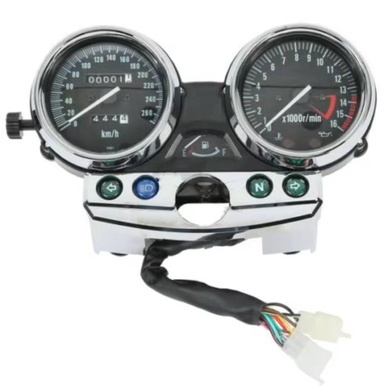EQAUHYB Motorrad Tachometerrahmen Für ZRX1100 1994 1995 1996 1997 1998 1999 2000 Für ZRX1200 2001 2002 2003 2004 2005 2006 2007 2008 Motorrad Teile Gauge Tachometer Tachometer von EQAUHYB