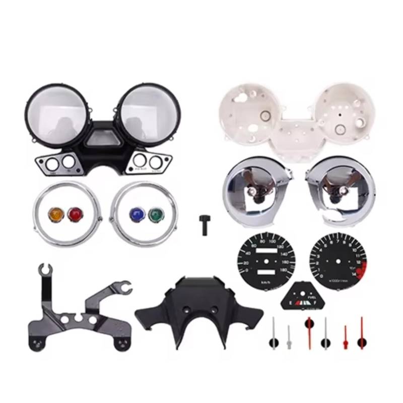 EQAUHYB Motorrad Tachometerrahmen Kompatibel Mit Yamaha Für XJR400 1995 1996 1997 Motorrad Instrumentenbaugruppe Messgeräte Kombigerät Tachometer Kilometerzähler Drehzahlmesser Teile(Shell Set) von EQAUHYB