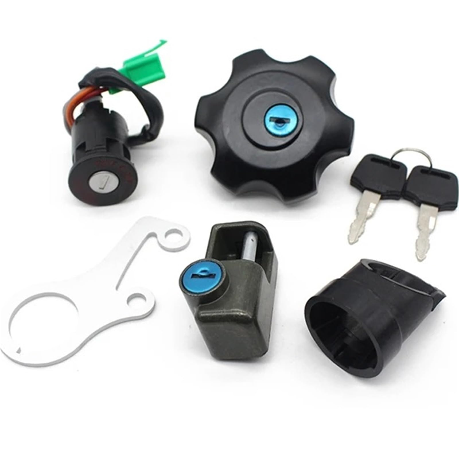EQAUHYB Zündschalter Kompatibel Mit Suzuki Für DRZ400 Für DRZ400SM 2010–2019 Motorrad-Zündschlüsselschalter, Tankdeckel-Schloss-Set, Teile, Zubehör 37101–29812 EQAUHYB Zündschalter Kompatibel Mit Suzuki Für DRZ400 Für DRZ400SM 2010–2019 Motorrad-Zündschlüsselschalter, Tankdeckel-Schloss-Set, Teile, Zubehör 37101–29812 von EQAUHYB