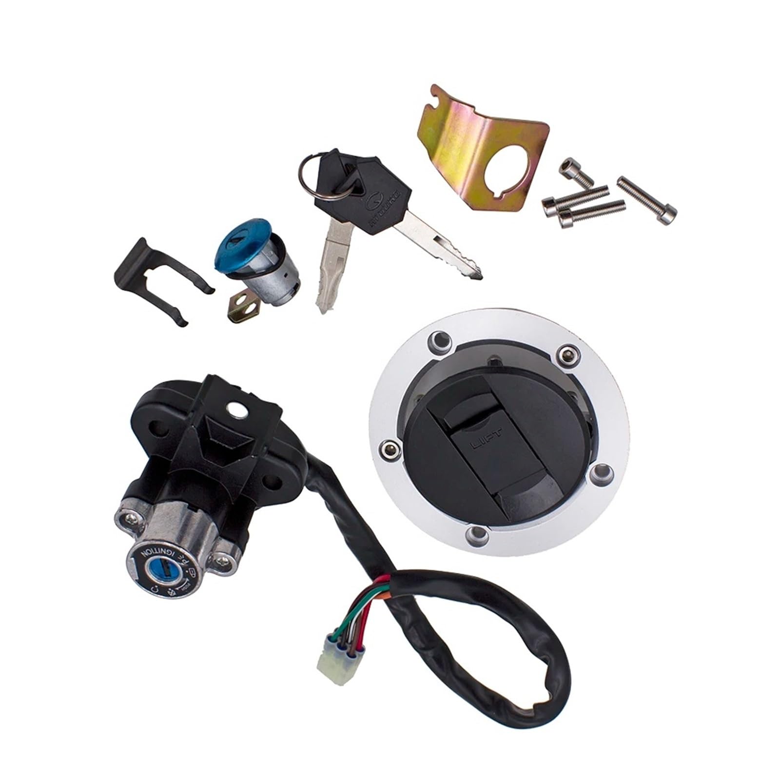 EQAUHYB Zündschalter Kompatibel Mit Suzuki Für GSXR 600 750 2004 2005 Motorrad Zündung Starten Schalter Starten Motorrad Zubehör Lock Draht Buchse Schlüssel Montage EQAUHYB Zündschalter Kompatibel Mit Suzuki Für GSXR 600 750 2004 2005 Motorrad Zündung Starten Schalter Starten Motorrad Zubehör Lock Draht Buchse Schlüssel Montage von EQAUHYB