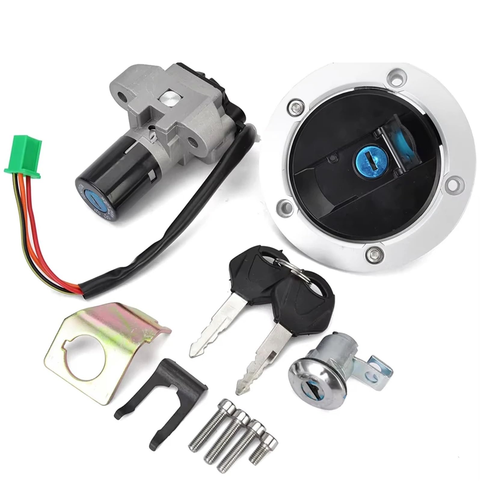 EQAUHYB Zündschalter Kompatibel Mit Suzuki Für GW250 Inazuma 2014 2015 2016 2017 Motorrad-Zündgerät-Schalter Tankdeckel-Schlossschlüssel-Zubehör 37101-48860 EQAUHYB Zündschalter Kompatibel Mit Suzuki Für GW250 Inazuma 2014 2015 2016 2017 Motorrad-Zündgerät-Schalter Tankdeckel-Schlossschlüssel-Zubehör 37101-48860 von EQAUHYB