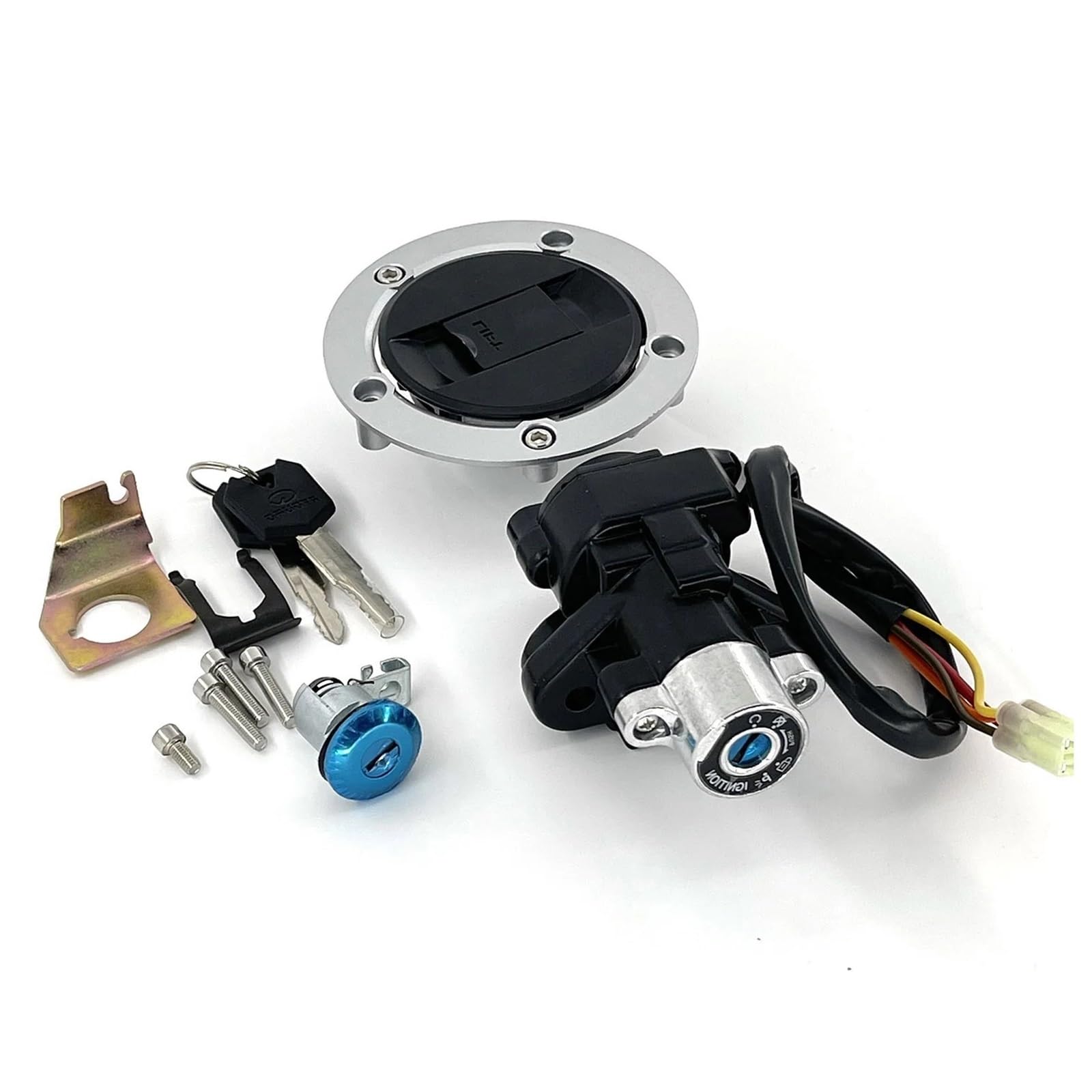 EQAUHYB Zündschalter Kompatibel Mit Suzuki Für SV1000S 2003 2004 2005 2006 2007, Motorrad-Zündschalter, Tankdeckel-Abdeckung, Schloss-Schalter-Schlüsselsatz, Zubehör-Abdeckung EQAUHYB Zündschalter Kompatibel Mit Suzuki Für SV1000S 2003 2004 2005 2006 2007, Motorrad-Zündschalter, Tankdeckel-Abdeckung, Schloss-Schalter-Schlüsselsatz, Zubehör-Abdeckung von EQAUHYB