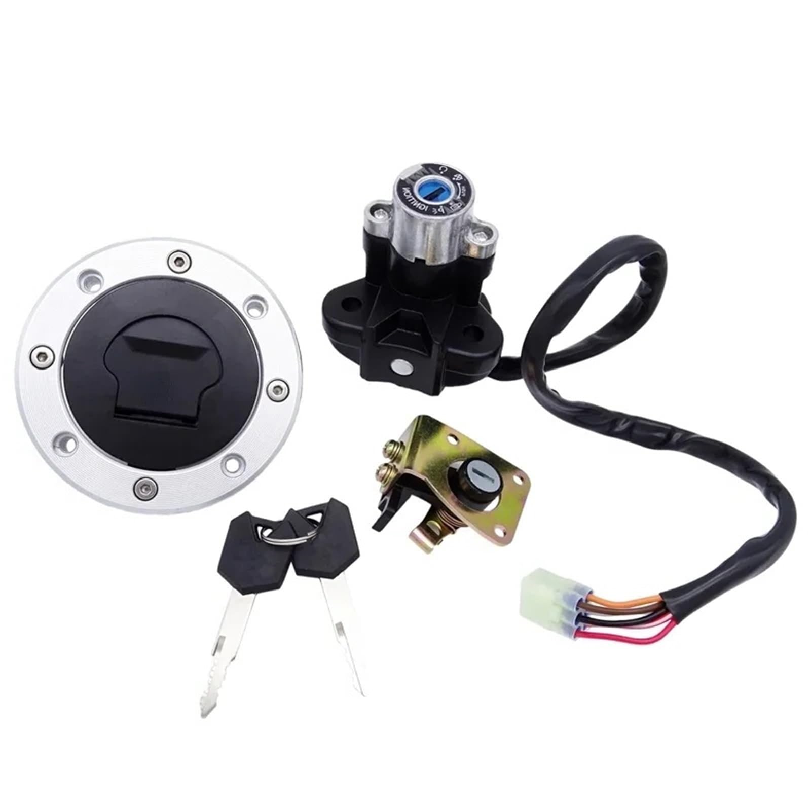 EQAUHYB Zündschalter Kompatibel Mit Suzuki Für TL1000S 1997 1998 1999 2000 2001 Motorrad-Zündschalter-Set, Montage, Tankdeckel-Abdeckung, Schloss-Schlüssel-Set, Abdeckungszubehör EQAUHYB Zündschalter Kompatibel Mit Suzuki Für TL1000S 1997 1998 1999 2000 2001 Motorrad-Zündschalter-Set, Montage, Tankdeckel-Abdeckung, Schloss-Schlüssel-Set, Abdeckungszubehör von EQAUHYB