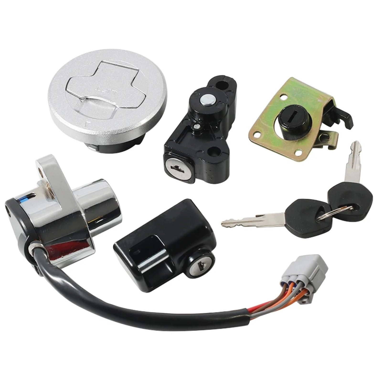 EQAUHYB Zündschalter Kompatibel Mit Suzuki Für VZ1500 Boulevard M90 2016 2017 2018 2019 Motorrad-Zündschalter Tankdeckel-Abdeckung Sperrschlüsselsatz 37000-40880 37000-40881 EQAUHYB Zündschalter Kompatibel Mit Suzuki Für VZ1500 Boulevard M90 2016 2017 2018 2019 Motorrad-Zündschalter Tankdeckel-Abdeckung Sperrschlüsselsatz 37000-40880 37000-40881 von EQAUHYB