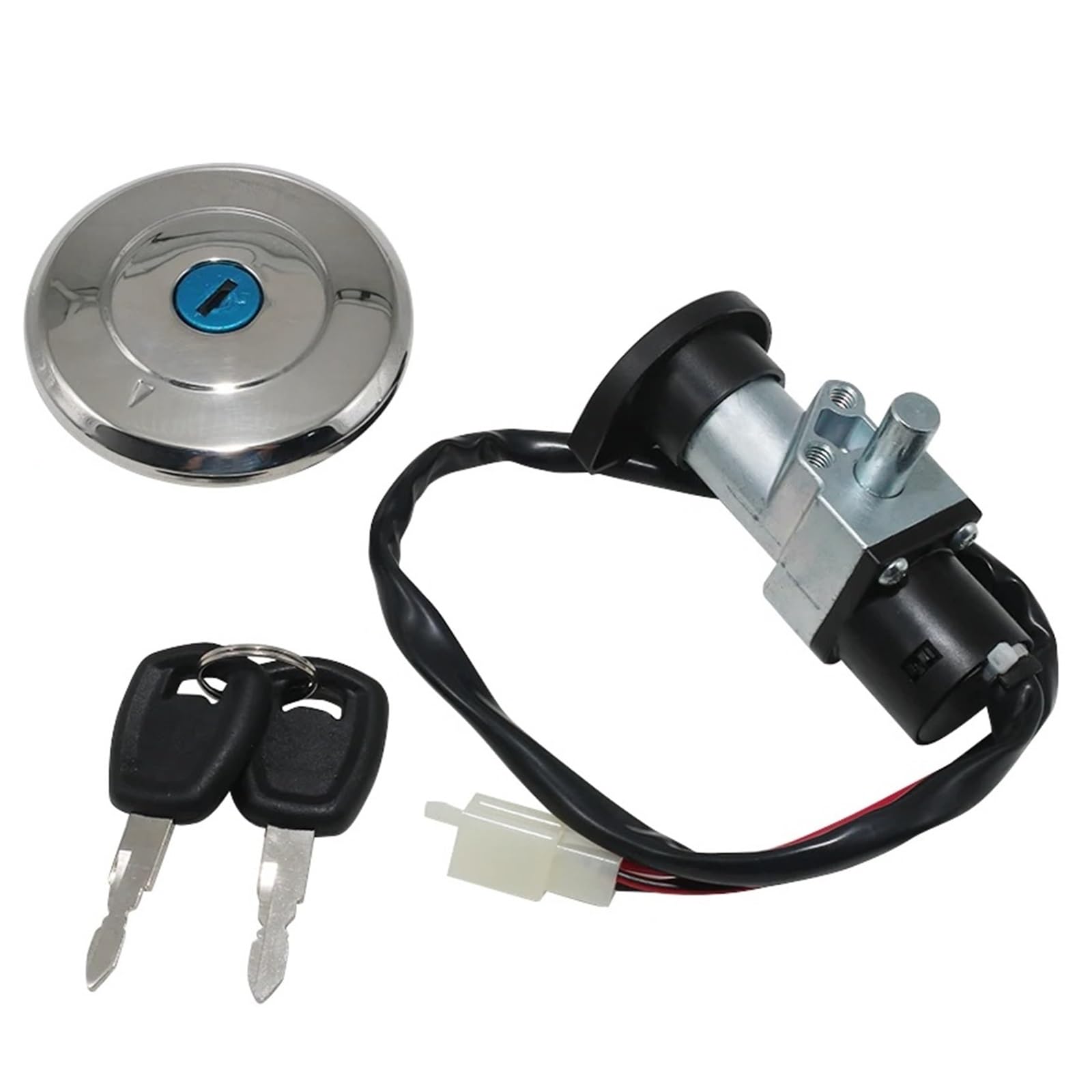 EQAUHYB Zündschalter Kompatibel Mit XG750 Für Street 750 2016 2017 2018 2019 2020, Motorrad-Zündgerät, Schloss, Tankdeckel, Schlüsselsatz, Zubehör, Abdeckung 90300075 von EQAUHYB