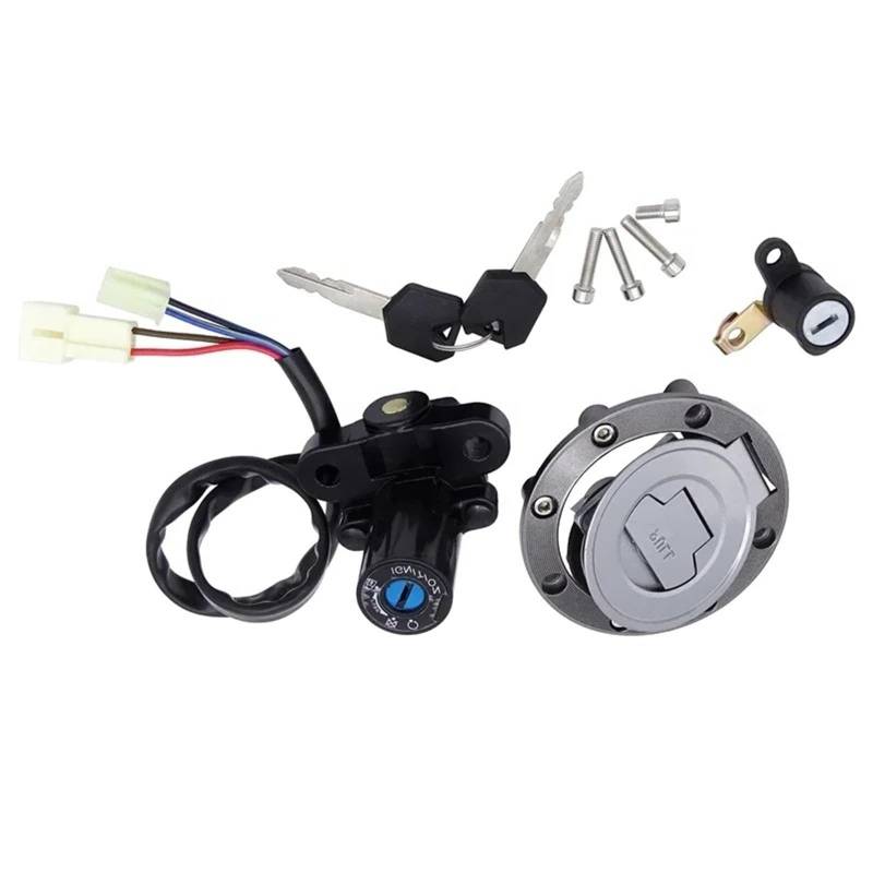 EQAUHYB Zündschalter Kompatibel Mit XJ6 Für XJ6N 2009 2010 2011 2012 2013 Motorrad-Zündschlösser Schalter Tankdeckel-Schlüsselsatz Schalterteile Motorradzubehör von EQAUHYB