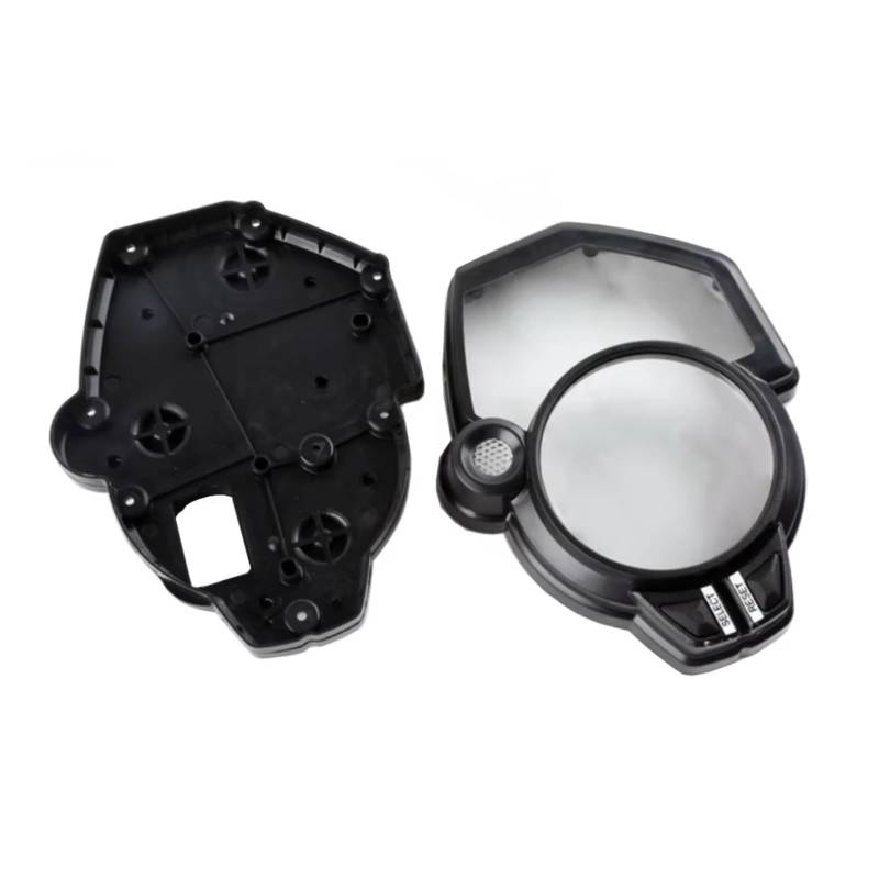 Motorrad Tachometerrahmen Kompatibel Mit Yamaha Für YZF R1 2009 2010 2011 2012 2013 2014 Für R6 2017–2020 Tachometer Instrumentengehäuse Messgerät Kilometerzähler Drehzahlmesser Gehäuseabdeckung(1 Set von EQAUHYB