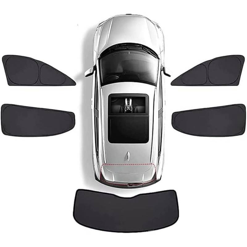 Auto Windschutzscheiben Sonnenschutz FüR JL jlu 2/4 Porte 4XE 2024, Auto-Visier Windschutzscheibe Sonnenblende Anti-Uv ZubehöR Schutz PrivatsphäRe,5pcs von EQHCVCES