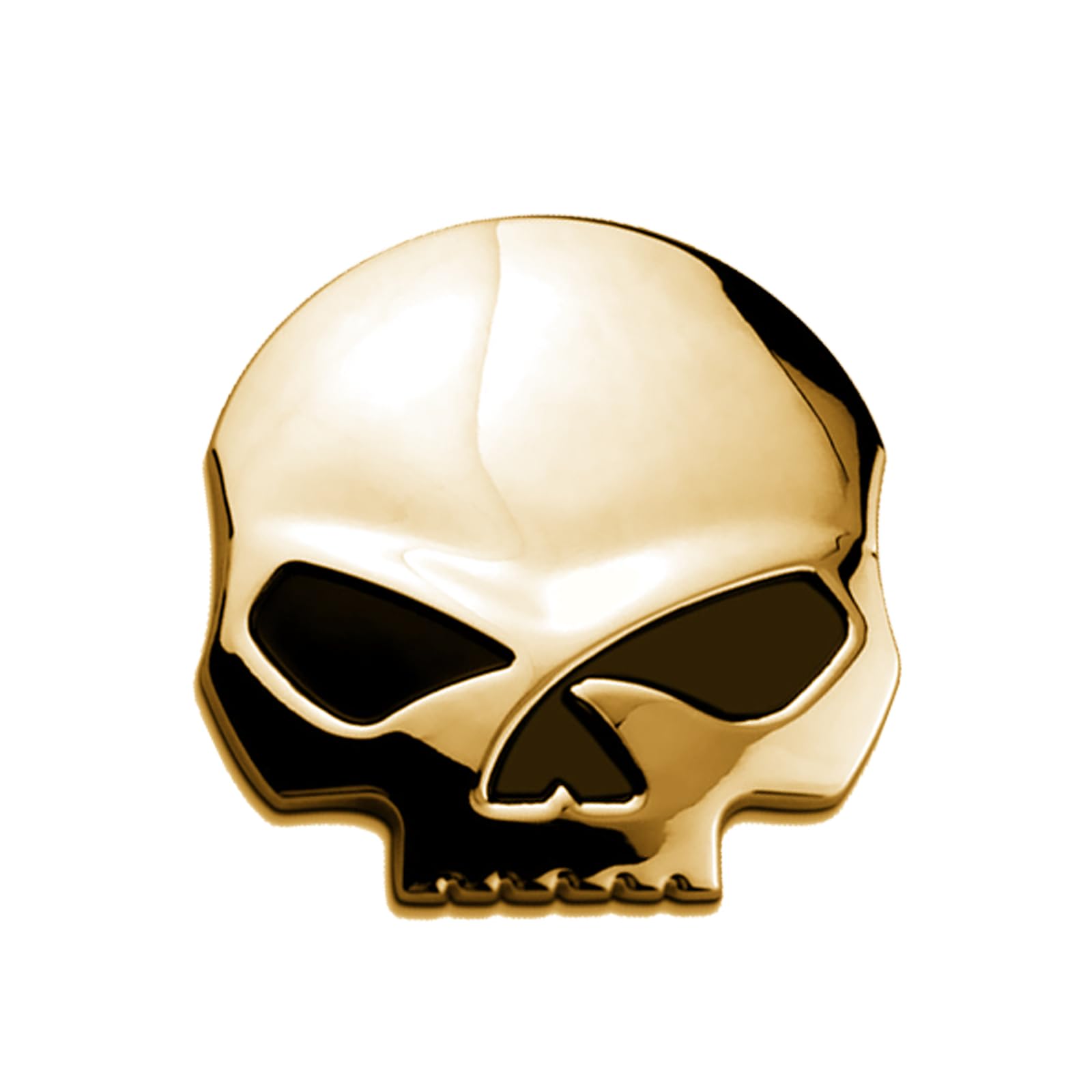 3D Metal Skull Car Sticker & Motorcycle Stickers 7 * 6.8cm Skull Emblem Sticker Car Trunk Styling Accessories Decals (golden) von EQLEF