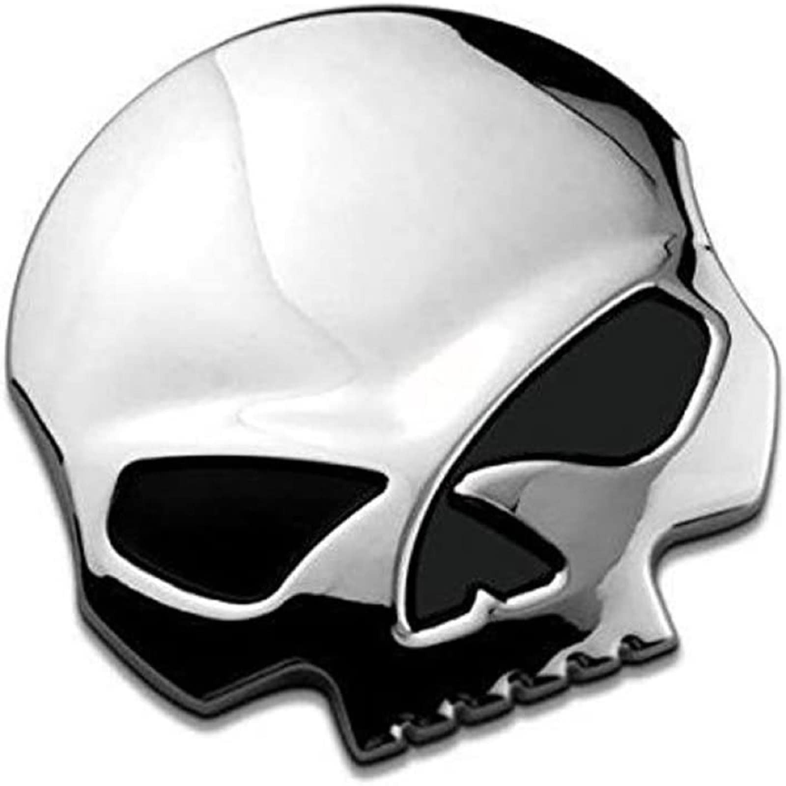 3D Skull Aufkleber Motorrad Aufkleber 7 * 6.8cm Schädel Emblem Aufkleber Auto Kofferraum Styling Zubehör Abziehbilder von EQLEF