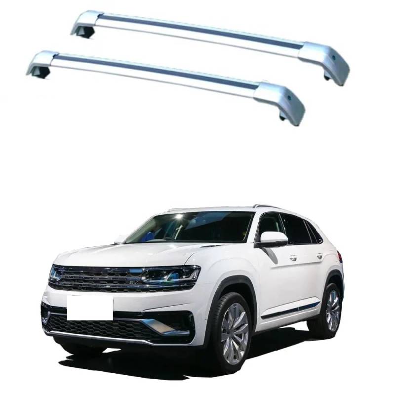 2PCS Auto Aluminium Relingträger Dachträger, für Atlas Cross Sport Gepäckträger Dachboxen Fahrradträger Dachgepäckträger Car Zubehör,C von EQLIFD
