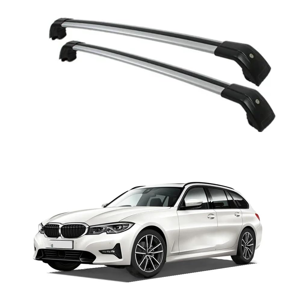 2PCS Auto Aluminium Relingträger Dachträger, für BMW 3 Series 5-dr Estate 2020-2022 G21 Gepäckträger Dachboxen Fahrradträger Dachgepäckträger Car Zubehör,A 2PCS Auto Aluminium Relingträger Dachträger, für BMW 3 Series 5-dr Estate 2020-2022 G21 Gepäckträger Dachboxen Fahrradträger Dachgepäckträger Car Zubehör,A von EQLIFD
