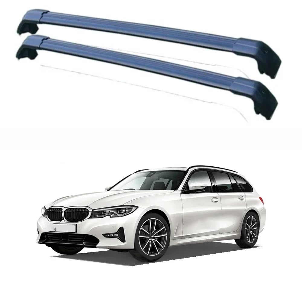 2PCS Auto Aluminium Relingträger Dachträger, für BMW 3 Series 5-dr Estate 2020-2022 G21 Gepäckträger Dachboxen Fahrradträger Dachgepäckträger Car Zubehör,B 2PCS Auto Aluminium Relingträger Dachträger, für BMW 3 Series 5-dr Estate 2020-2022 G21 Gepäckträger Dachboxen Fahrradträger Dachgepäckträger Car Zubehör,B von EQLIFD