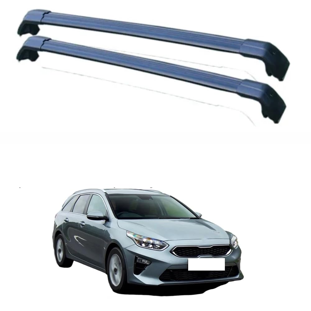 2PCS Auto Aluminium Relingträger Dachträger, für Kia Ceed Sports Wagon 2018-2022 Gepäckträger Dachboxen Fahrradträger Dachgepäckträger Car Zubehör,B 2PCS Auto Aluminium Relingträger Dachträger, für Kia Ceed Sports Wagon 2018-2022 Gepäckträger Dachboxen Fahrradträger Dachgepäckträger Car Zubehör,B von EQLIFD