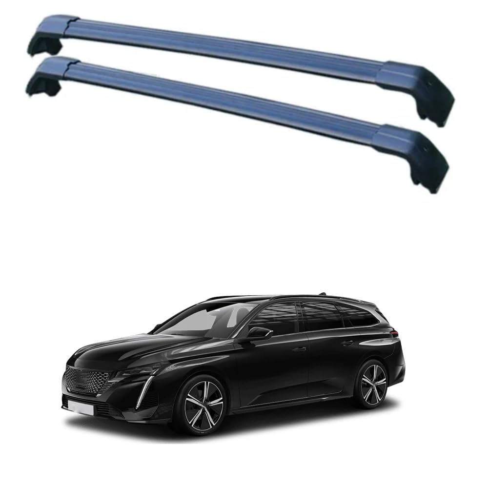 2PCS Auto Aluminium Relingträger Dachträger, für Peugeot 308 SW 2007-2019 Gepäckträger Dachboxen Fahrradträger Dachgepäckträger Car Zubehör,B 2PCS Auto Aluminium Relingträger Dachträger, für Peugeot 308 SW 2007-2019 Gepäckträger Dachboxen Fahrradträger Dachgepäckträger Car Zubehör,B von EQLIFD