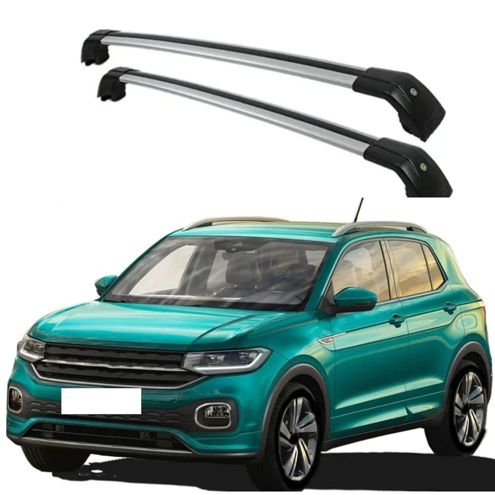 2PCS Auto Aluminium Relingträger Dachträger, für T-Cross Gepäckträger Dachboxen Fahrradträger Dachgepäckträger Car Zubehör,A 2PCS Auto Aluminium Relingträger Dachträger, für T-Cross Gepäckträger Dachboxen Fahrradträger Dachgepäckträger Car Zubehör,A von EQLIFD