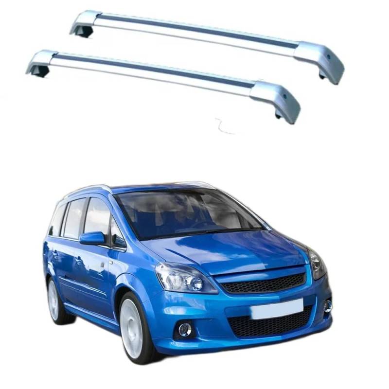 2PCS Auto Aluminium Relingträger Dachträger, für Zafira b Gepäckträger Dachboxen Fahrradträger Dachgepäckträger Car Zubehör,C von EQLIFD