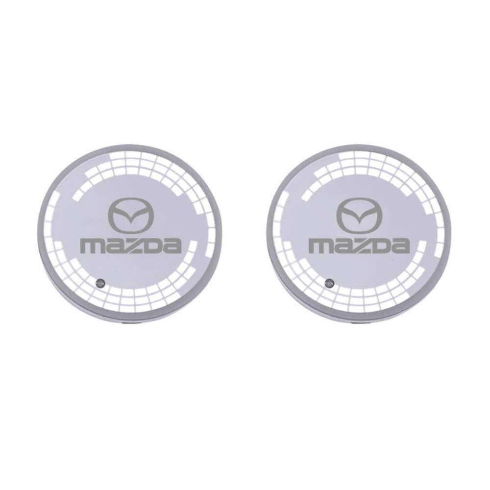 2PCS LED Auto Tassenhaltereinsätze Atmosphäre Untersetzer, für Mazda 3 bk 6 gg gh gj cx3 cx5 cx30 cx7 cx8 cx9 mx5 rx8 skyactive Getränkehalter rutschfeste wasserdicht Innere Zubehör,C 2PCS LED Auto Tassenhaltereinsätze Atmosphäre Untersetzer, für Mazda 3 bk 6 gg gh gj cx3 cx5 cx30 cx7 cx8 cx9 mx5 rx8 skyactive Getränkehalter rutschfeste wasserdicht Innere Zubehör,C von EQLIFD