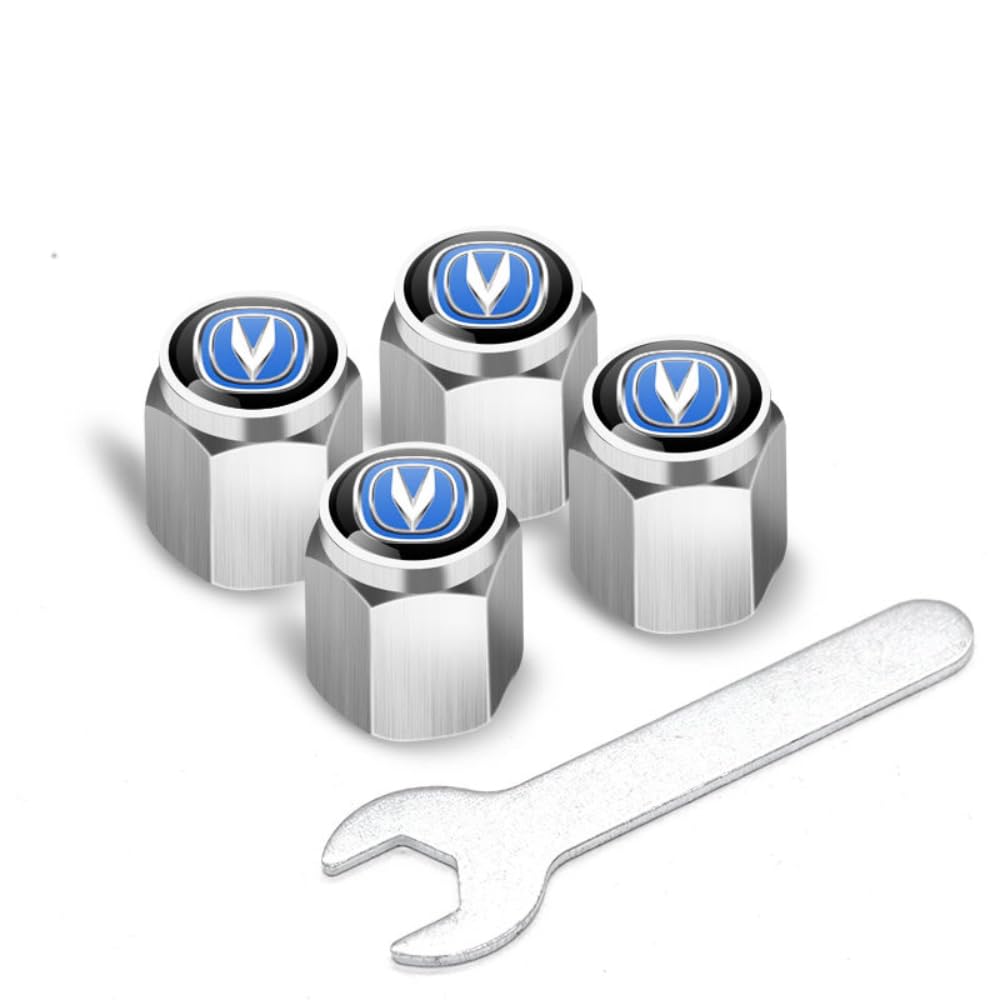 4Pcs Auto Legierung Reifenventil Ventilkappen, für Changan CS35 Plus CS55 Plus CS75 Plus Eado Uni-T X5 X7 Luftabdeckungen Staubkappen Rostschutz stabilen Car Reifen Zubehör,A 4Pcs Auto Legierung Reifenventil Ventilkappen, für Changan CS35 Plus CS55 Plus CS75 Plus Eado Uni-T X5 X7 Luftabdeckungen Staubkappen Rostschutz stabilen Car Reifen Zubehör,A von EQLIFD