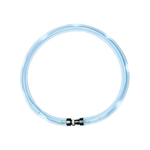 EQUI-VISION GMBH&CO.KG LumiVision Akku Leuchthalsband Wiederaufladbares, wasserdichtes LED Leuchthalsband für Hunde, 45 cm, blau von EQUI-VISION GMBH&CO.KG