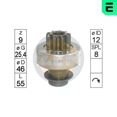 Era Freilaufgetriebe, Starter [Hersteller-Nr. ZN0836] für Renault von ERA