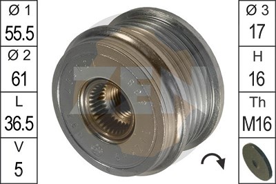 Era Generatorfreilauf [Hersteller-Nr. ZN5387] für Audi von ERA