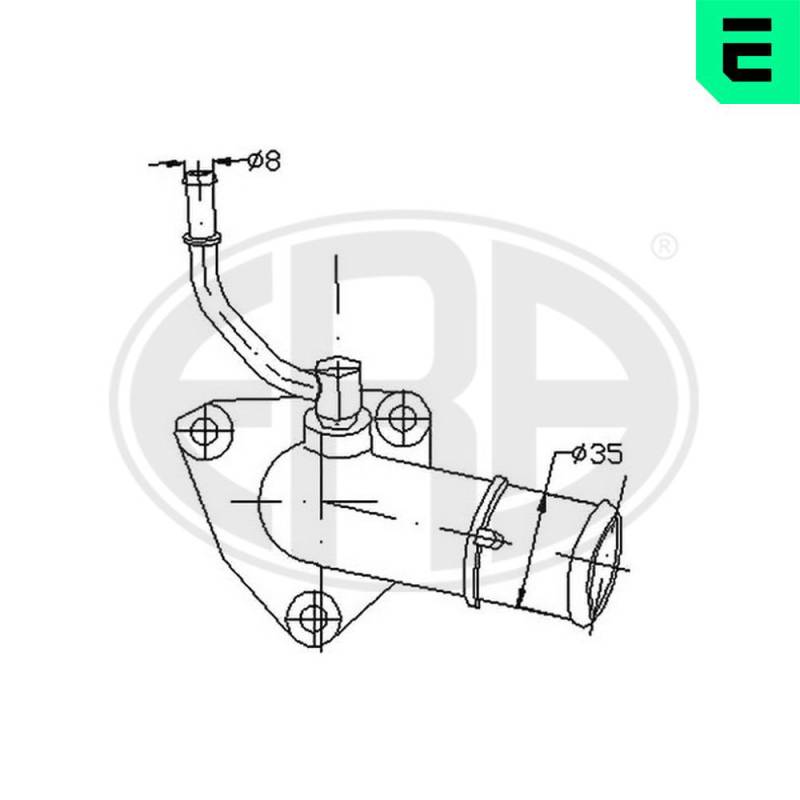Thermostat, Kühlmittel ERA 350277 von ERA