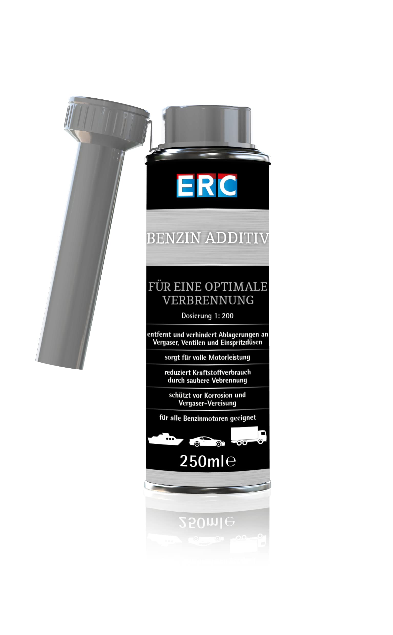 ERC Benzin Additiv, für eine Anwendung, für alle Benzinmotoren (1) von ERC