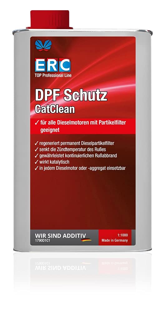 ERC DPF Schutz CatClean 1 Liter Dose, reinigt den Dieselpartikelfilter, Dosierung 1:1000 von ERC