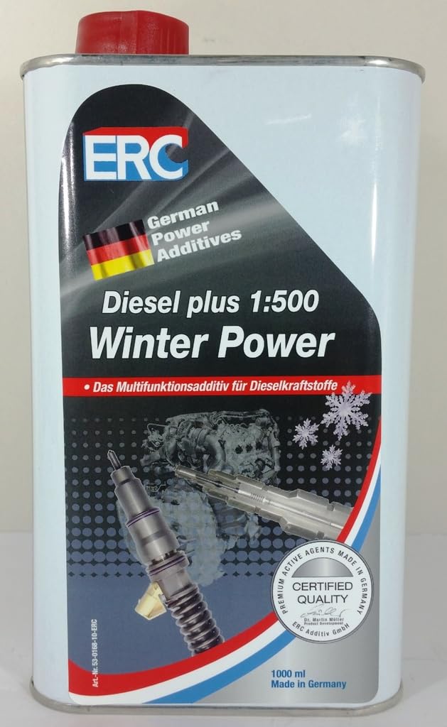 ERC Diesel Plus 1: 500 Macht Winter, Konzentrat für 500 Liter Kraftstoff Diesel von ERC