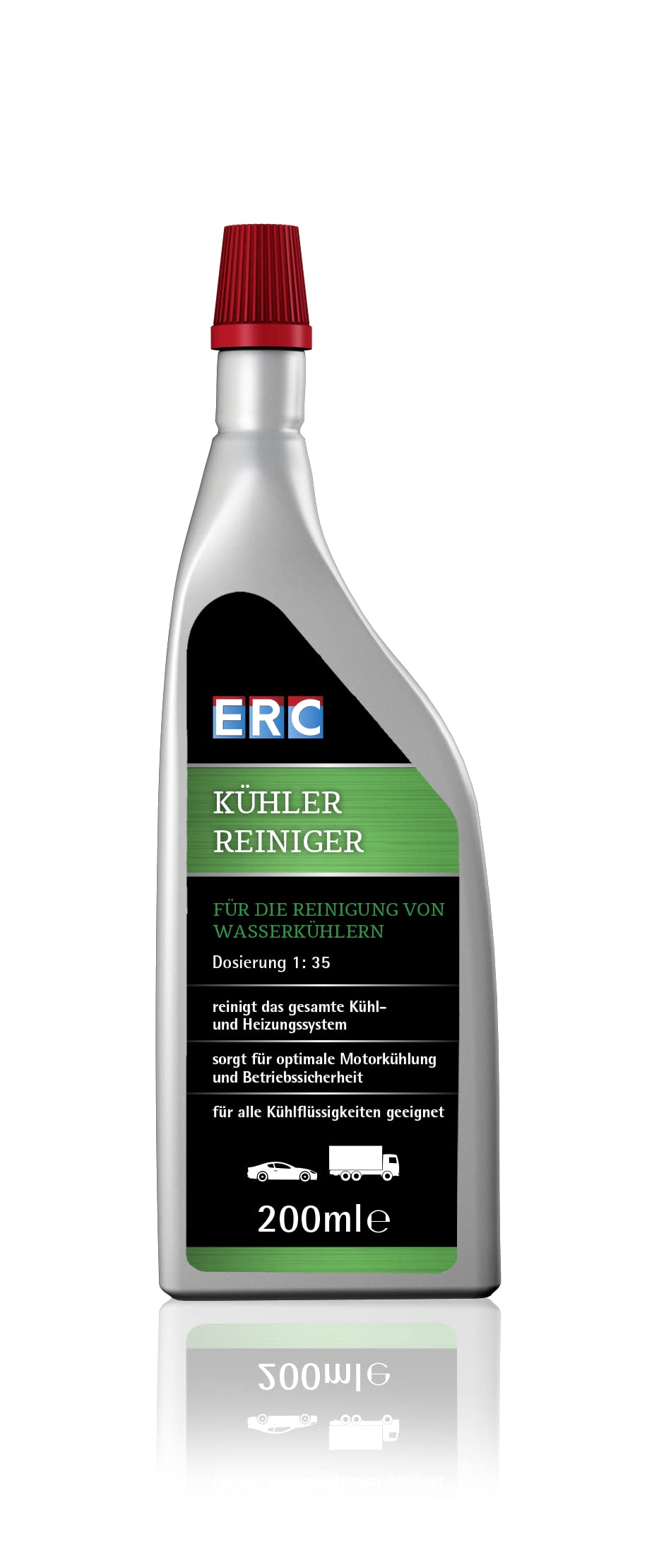 ERC Kühler Reiniger, Reinigungskonzentrat für alle Wasserkühler, 200ml von ERC