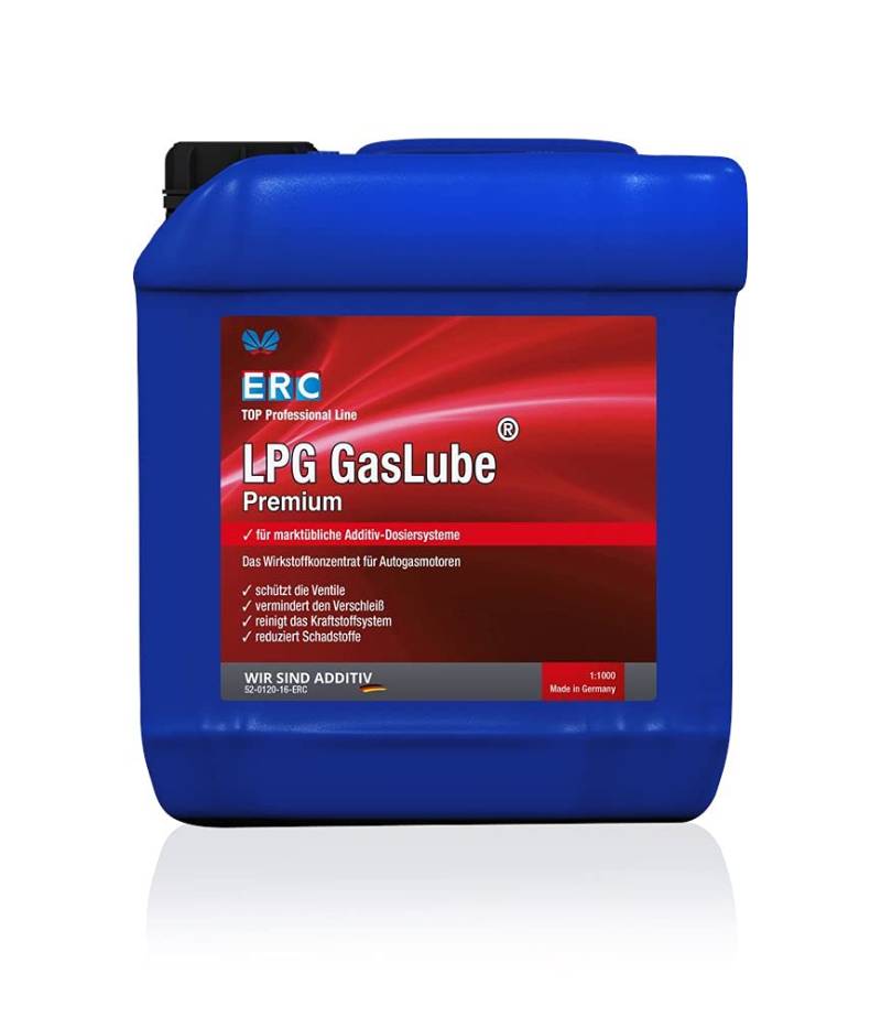 ERC LPG GasLube® Premium, für LPG Autogasbetrieb, 1:1000, 5L Kanister von ERC