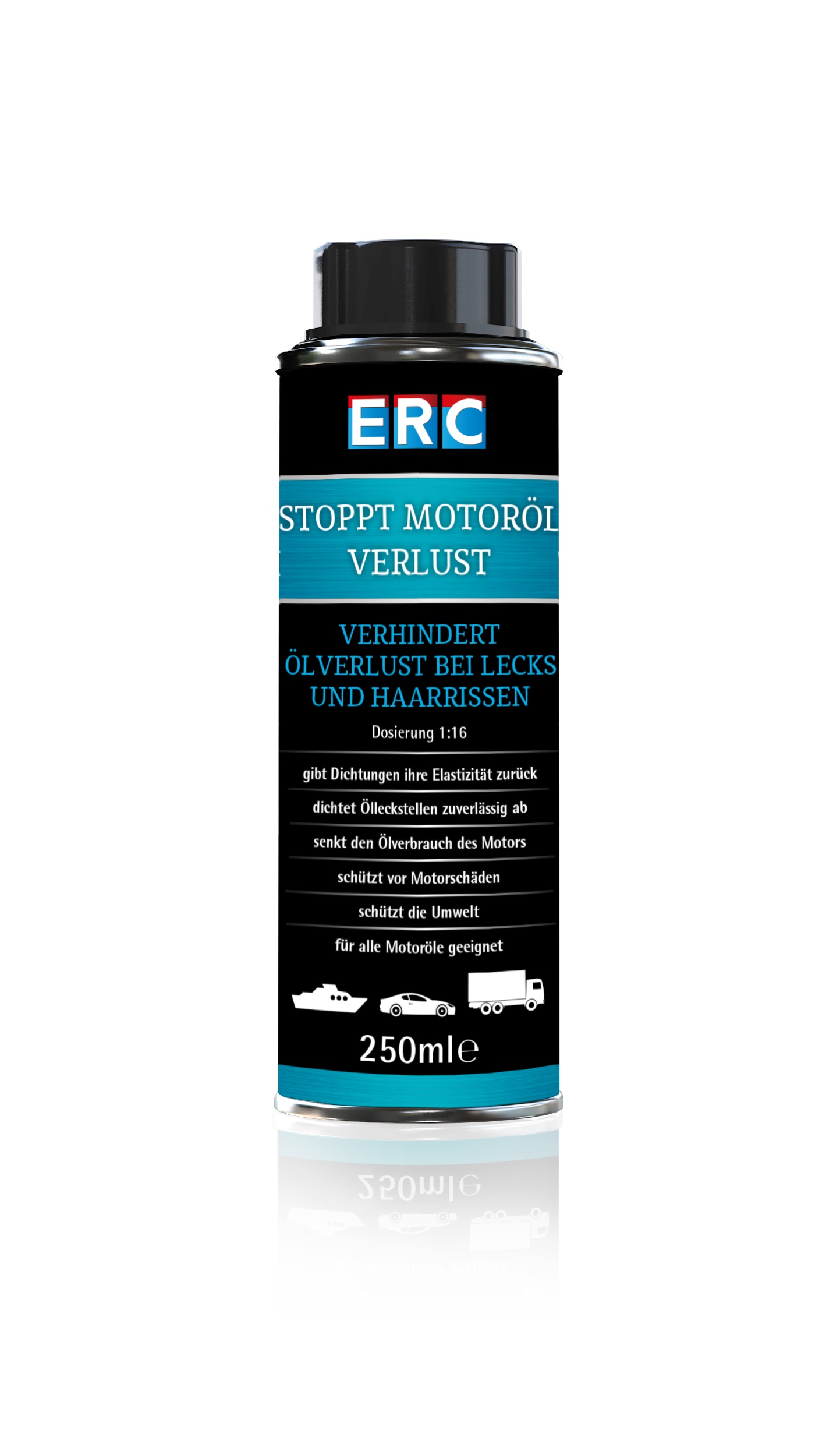 ERC Stoppt Motorölverlust, Motoröl Additiv, 250 ml von ERC