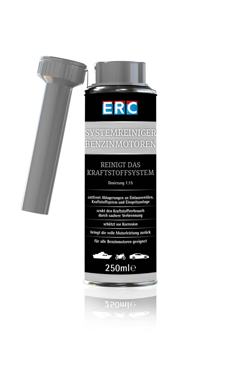 ERC Systemreiniger Benzinmotoren 250ml Dose, Reinigung der Einspritzdüsen, Ventile und des Kraftstoffsystems von ERC
