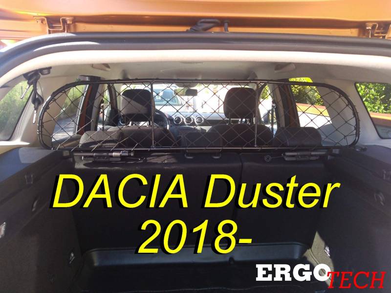 ERGOTECH Trennnetz Trenngitter kompatibel mit Dacia Duster RDA65-S14, für Hunde und Gepäck. von ERGOTECH