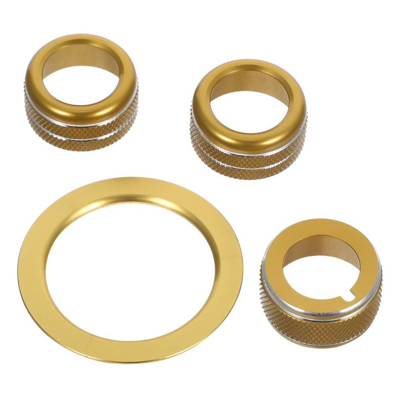 ERINGOGO 1 Satz Akustischer Zierring Verkleidungsabdeckung Der Starttaste Zündknopfdekoration Auto -innenraumzubehör Zündungsdeckel Des Motors Aluminiumlegierung Golden von ERINGOGO