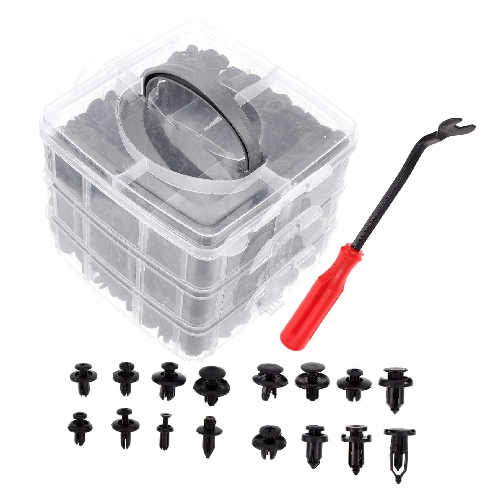 ERINGOGO 1Satz Auto Befestigungsclip mit Werkzeug zur Installation Bumper Push Type Retainer für Stoßstangen Türverkleidung und Autozubehör Langlebig und Praktisch ERINGOGO 1Satz Auto Befestigungsclip mit Werkzeug zur Installation Bumper Push Type Retainer für Stoßstangen Türverkleidung und Autozubehör Langlebig und Praktisch von ERINGOGO
