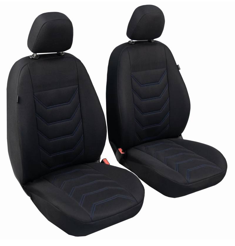 ERJOT Autobezüge Sitzbezüge Comfort Schonbezüge Vordersitzbezüge vorne Sitze Universal Schwarz (Blau) von ERJOT