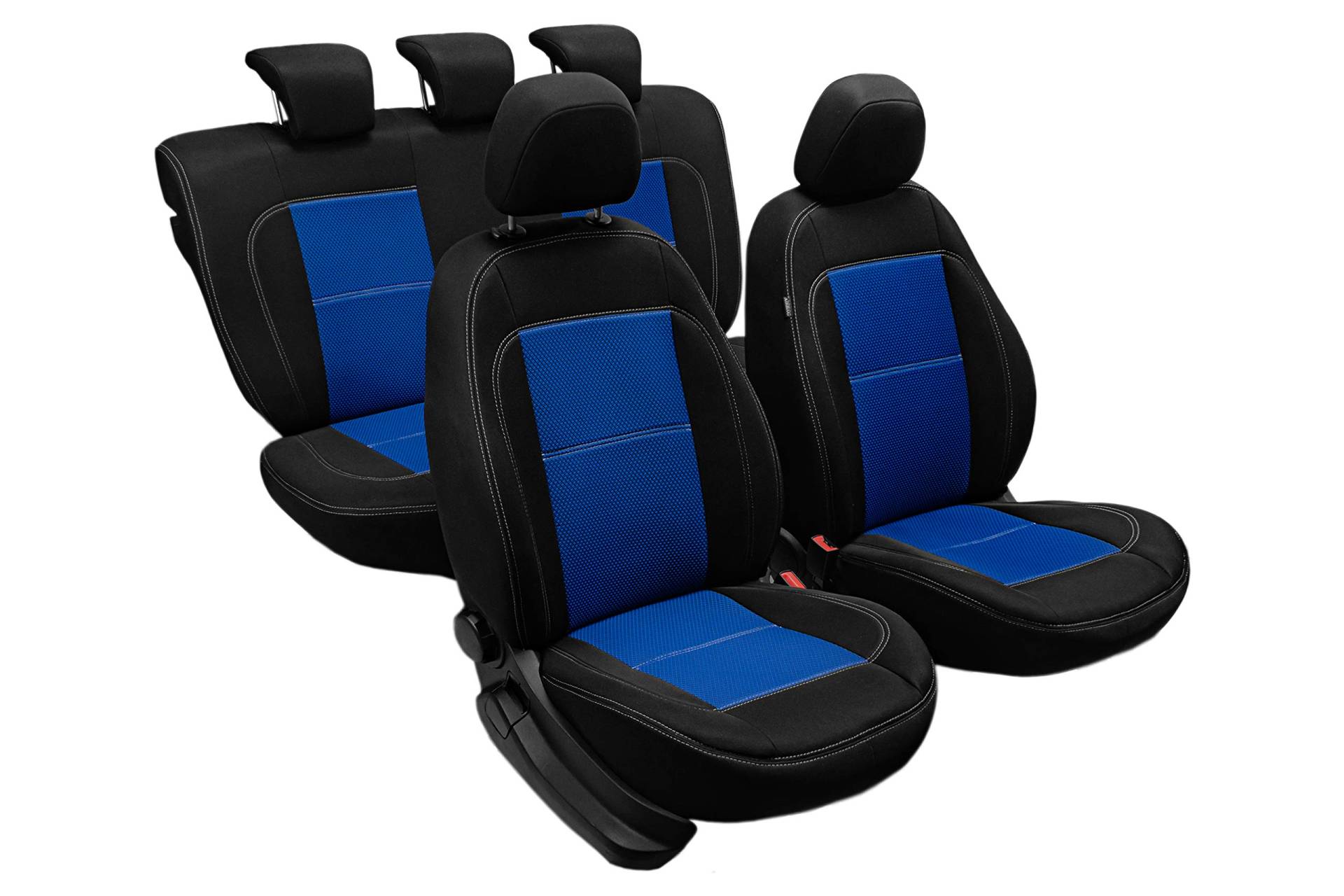 ERJOT Autositzbezüge Blau maßgefertigte kompatibel mit Kia Stonic Sitzbezüge Komplett Set von ERJOT