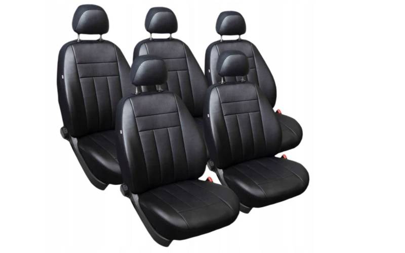 ERJOT Maßgefertigte Kunstleder Sitzbezüge in Schwarz Schonbezüge kompatibel mit Citroen Berlingo XTR II Komplett Set von ERJOT