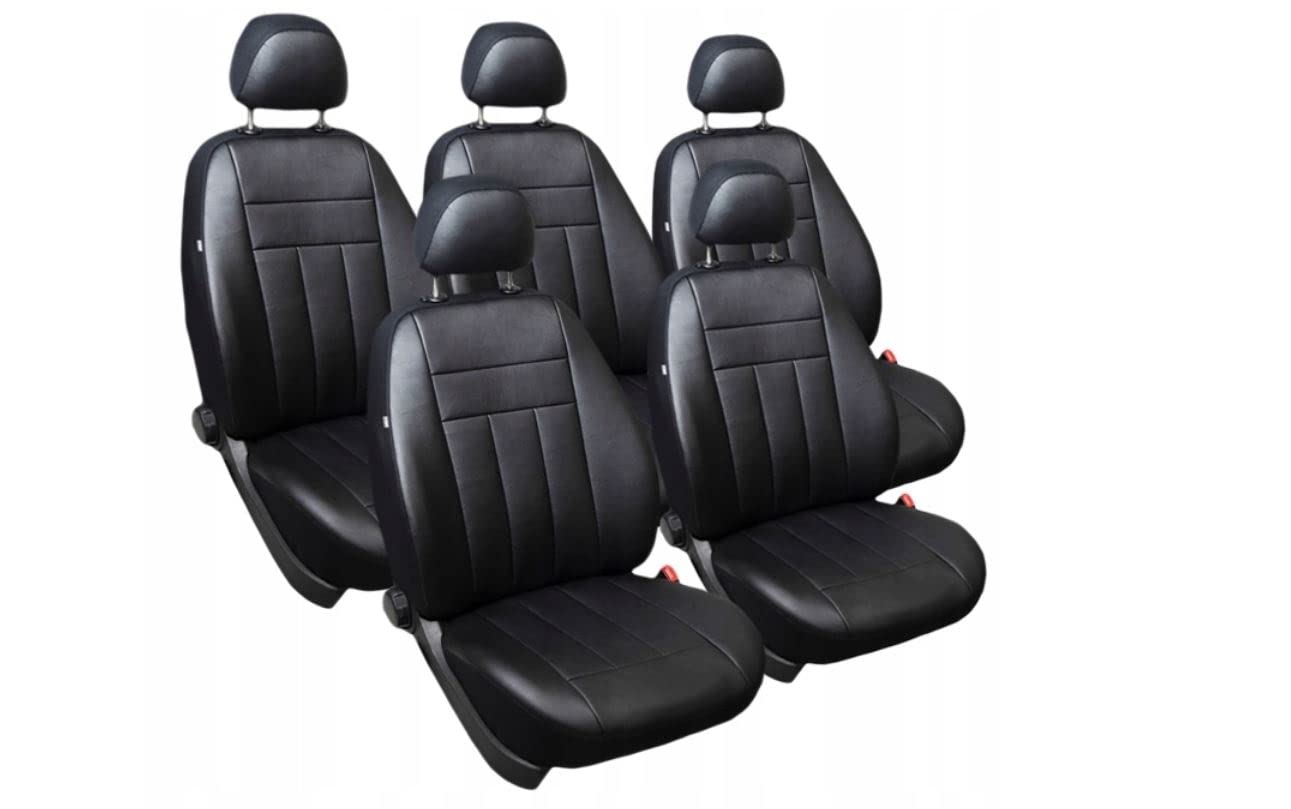ERJOT Maßgefertigte Kunstleder Sitzbezüge kompatibel mit Mazda CX-5 Schonbezüge Autositzbezüge in Schwarz von ERJOT